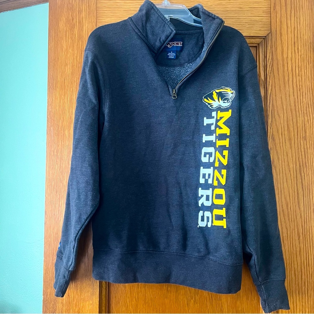 Mizzou tigers collegiate zip-up sweater